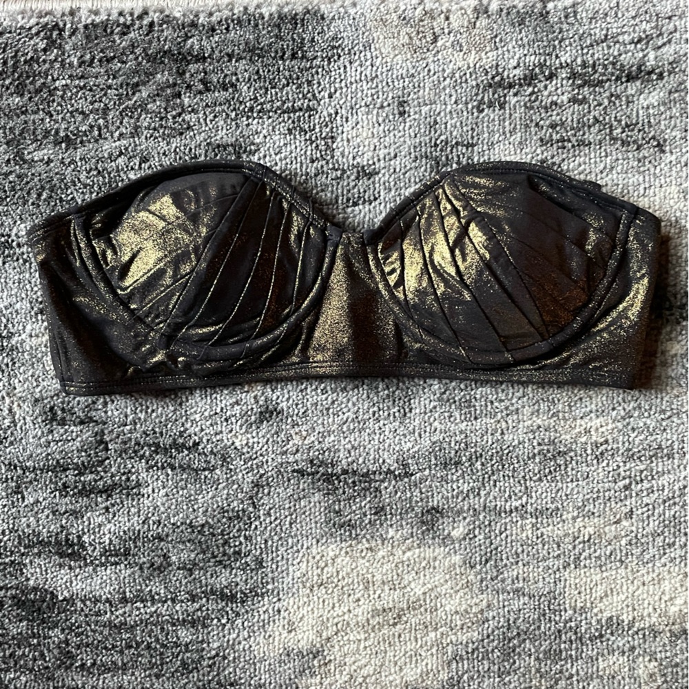 Zac Posen bandeau bikini top with straps